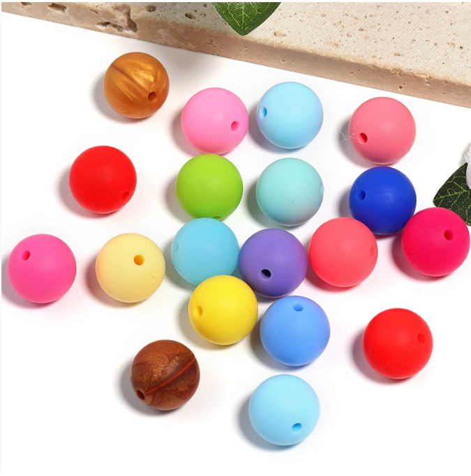 14mm Silicone Beads