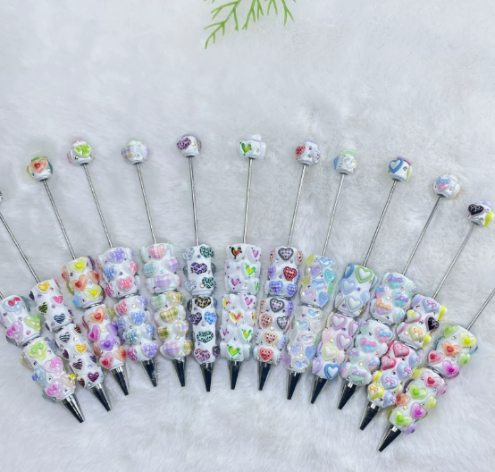 Heart-Shaped Macron Pen
