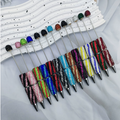 Rhinstone Striped Pen