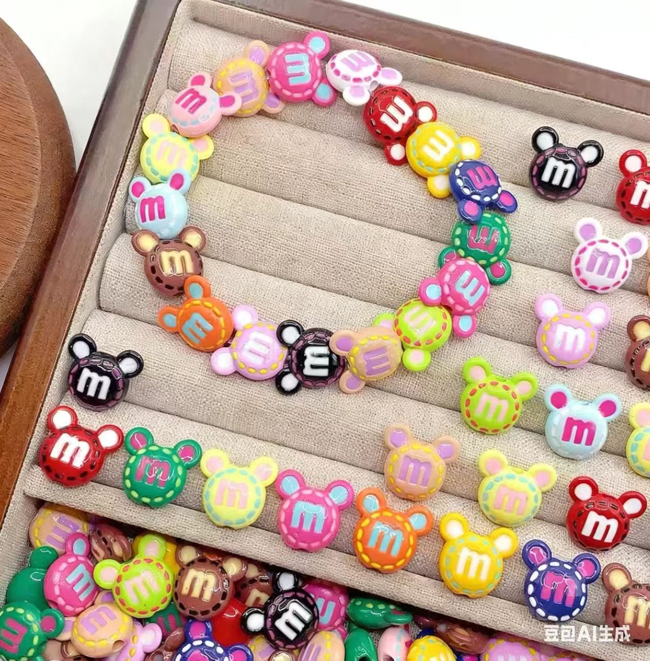 Acrylic Mickey Beads (wire only)