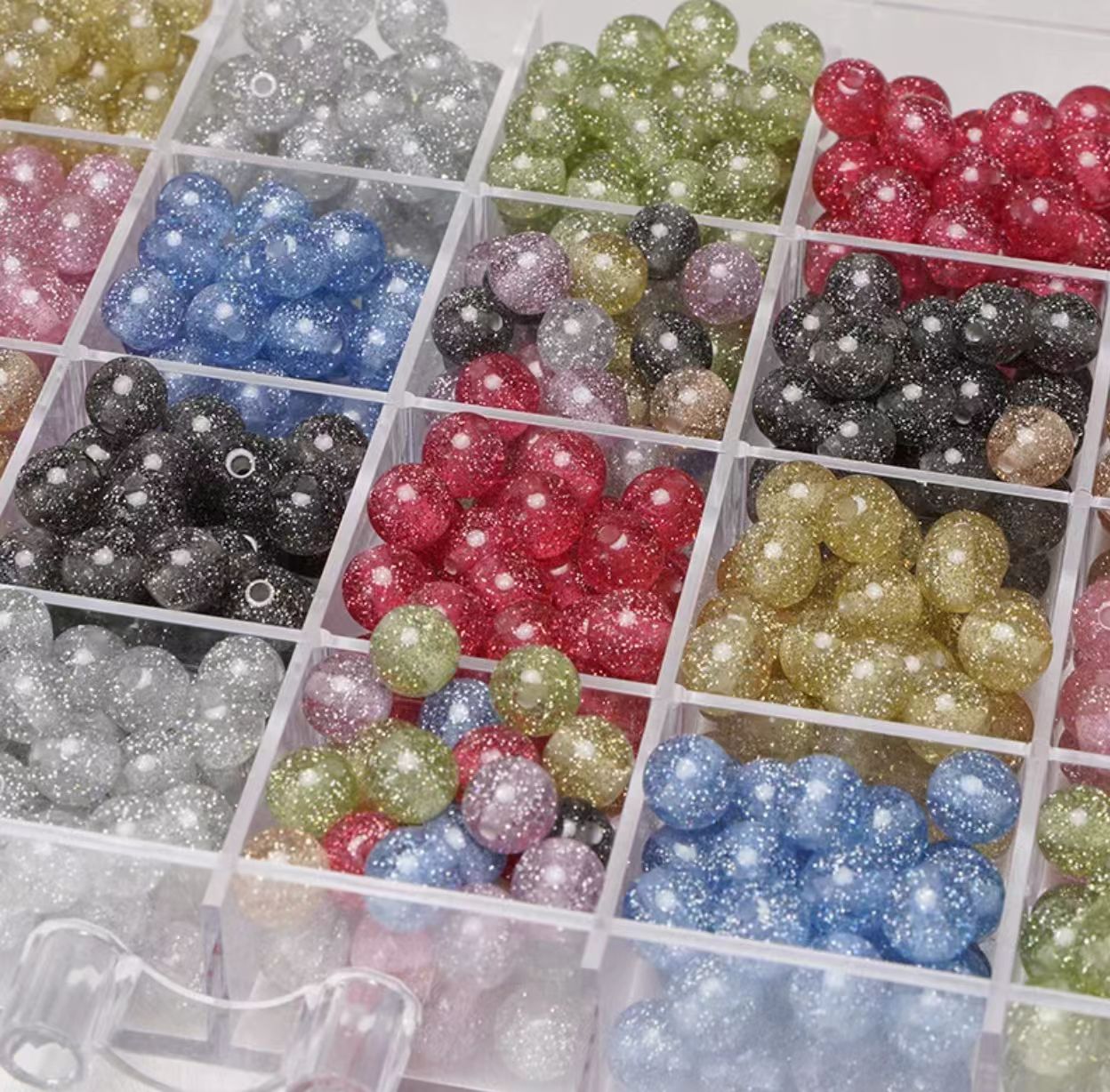 Mini Sparkly Beads 10mm