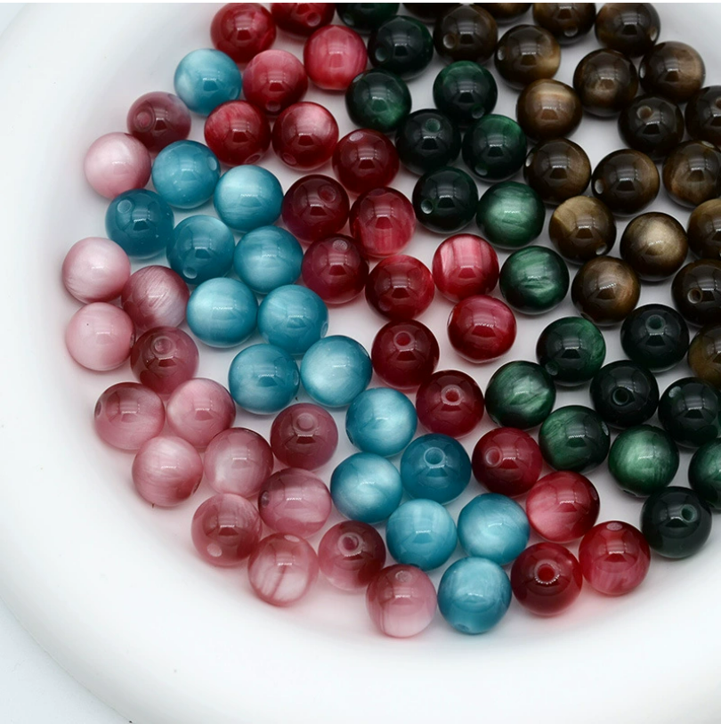 Cat Eye Beads 10MM (wire only)