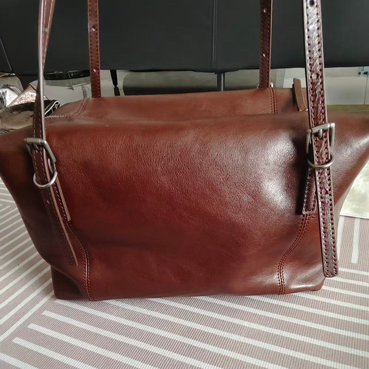 Ebony-Colored Travel Bag