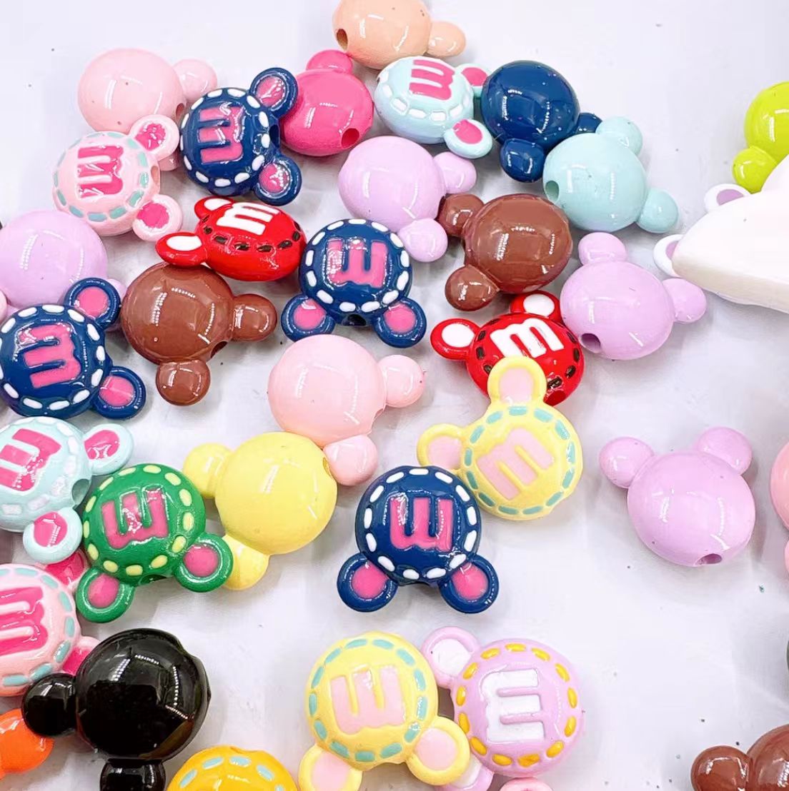 Acrylic Mickey Beads (wire only)
